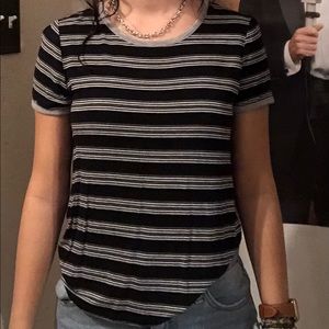 Black stripped shirt